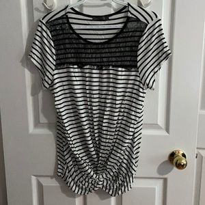 Suzy Shier Knot Front Shirt, Size XL